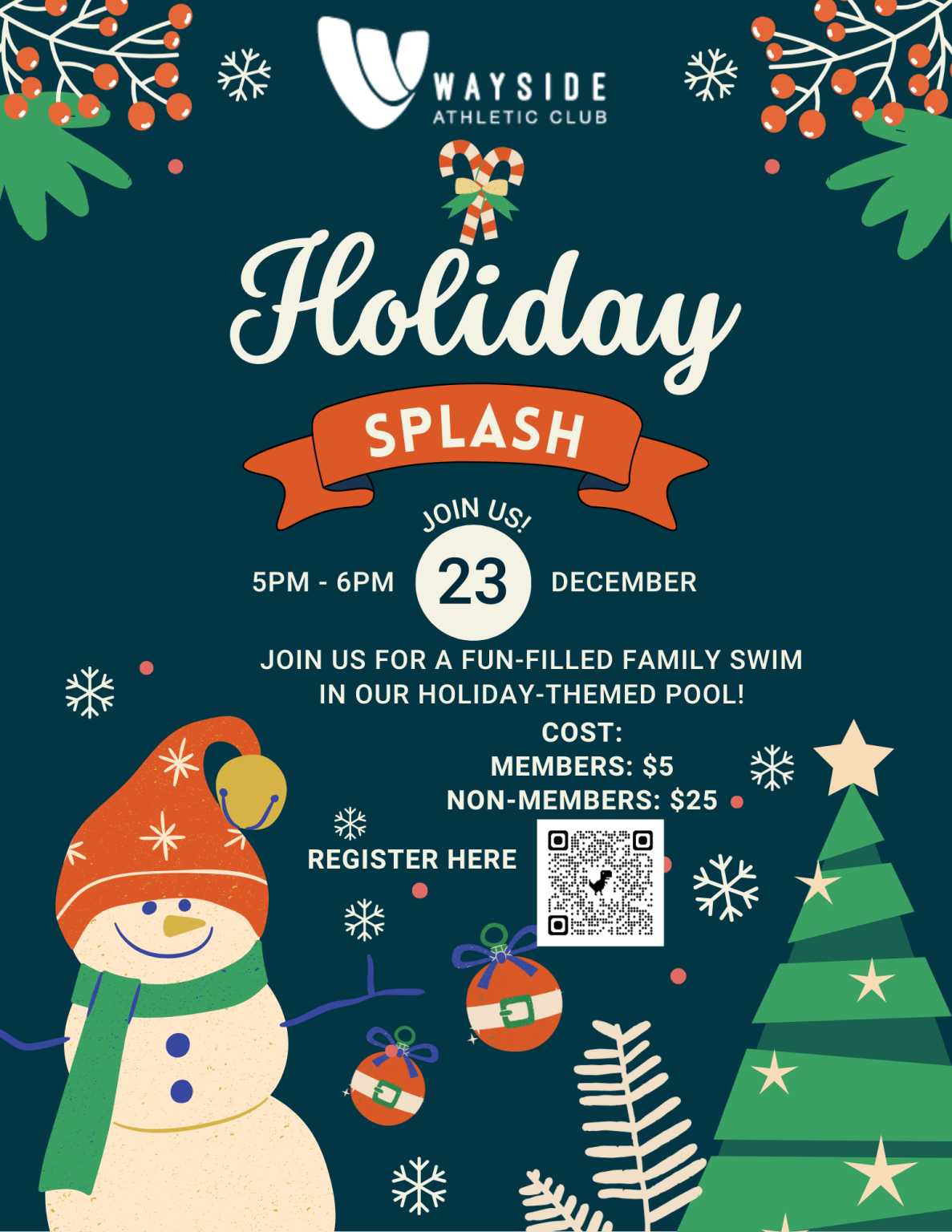 Holiday Pool Party - Wayside Athletic Club